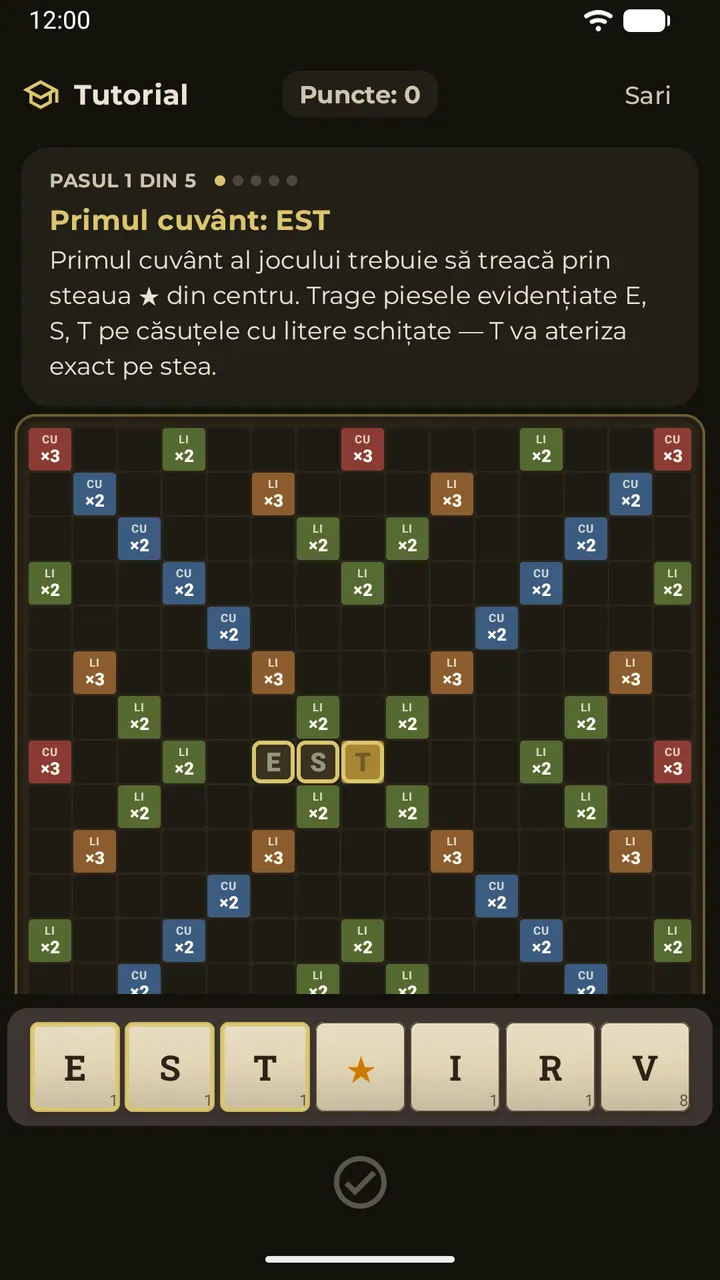 Tutorialul interactiv care te ghidează la prima mutare pe tablă